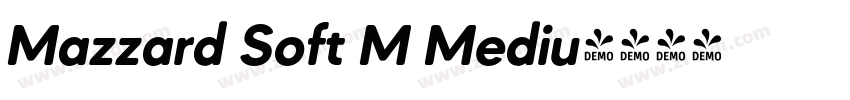 Mazzard Soft M Mediu字体转换